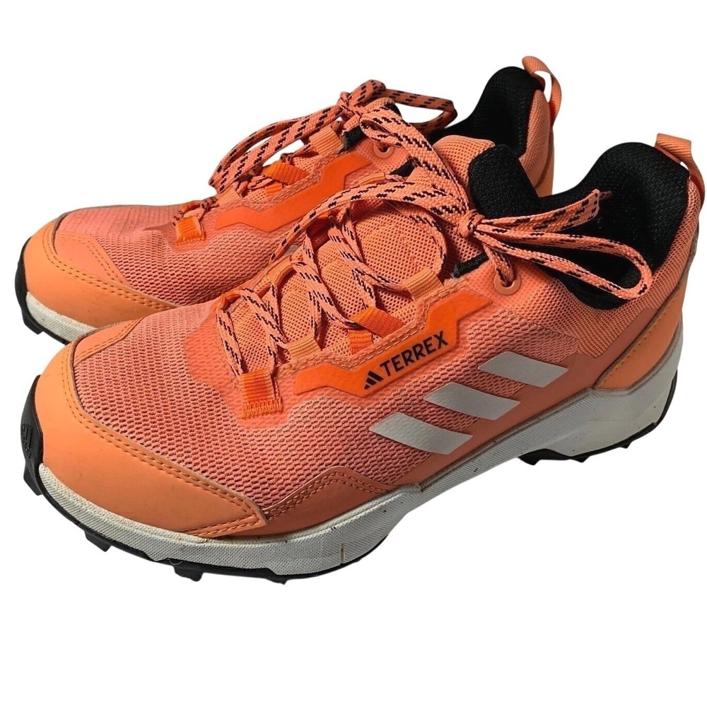 Adidas 7.5 Trail Running Sneakers Coral Orange Grip Gorpcore Outdoor Women 7.5